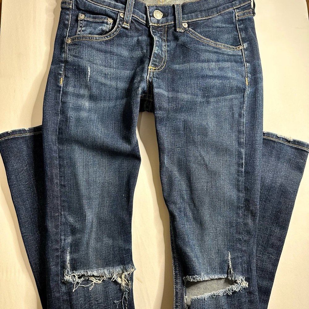 Rag & Bone Skinny Distressed jeans, size 24, like new